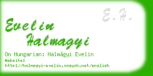 evelin halmagyi business card